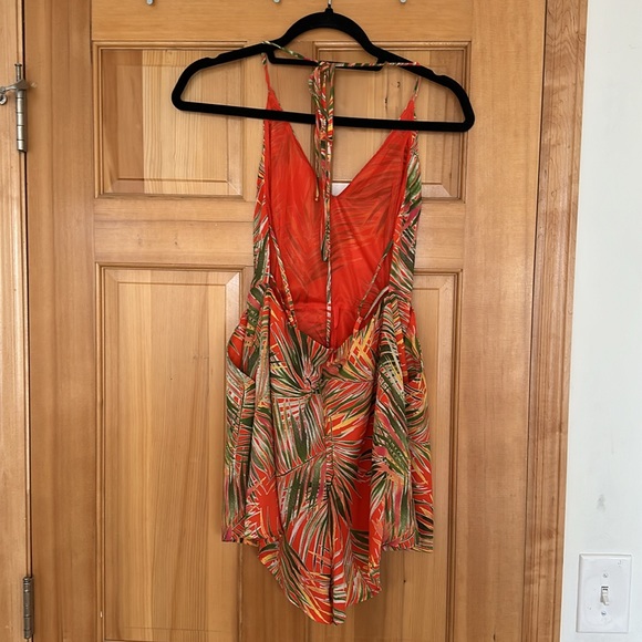 Lush Palm Print Romper - Picture 2 of 2